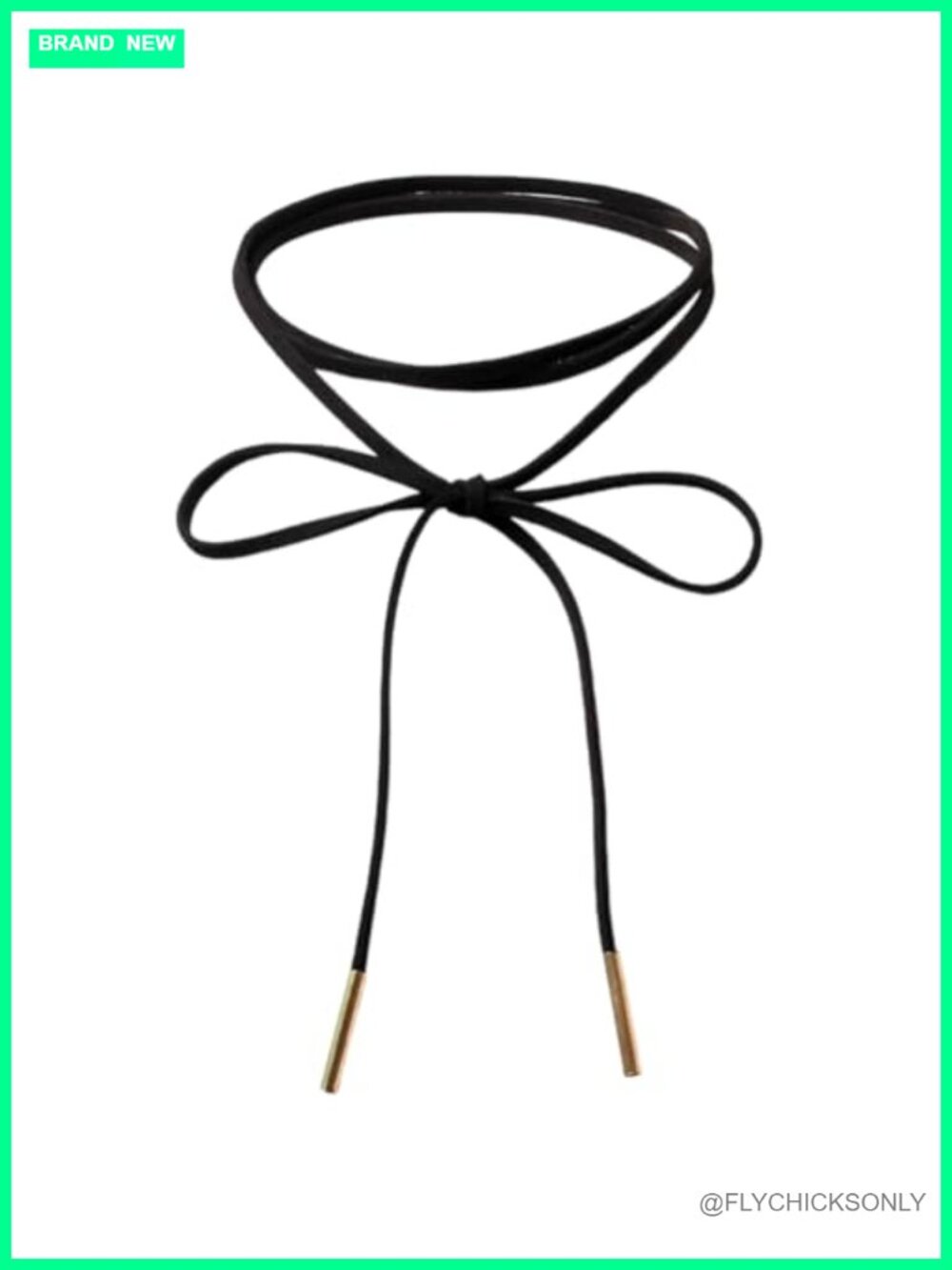 Faux Suede Thin Choker Necklace Gothic Bow Knot Collar Black PU Leather Cord